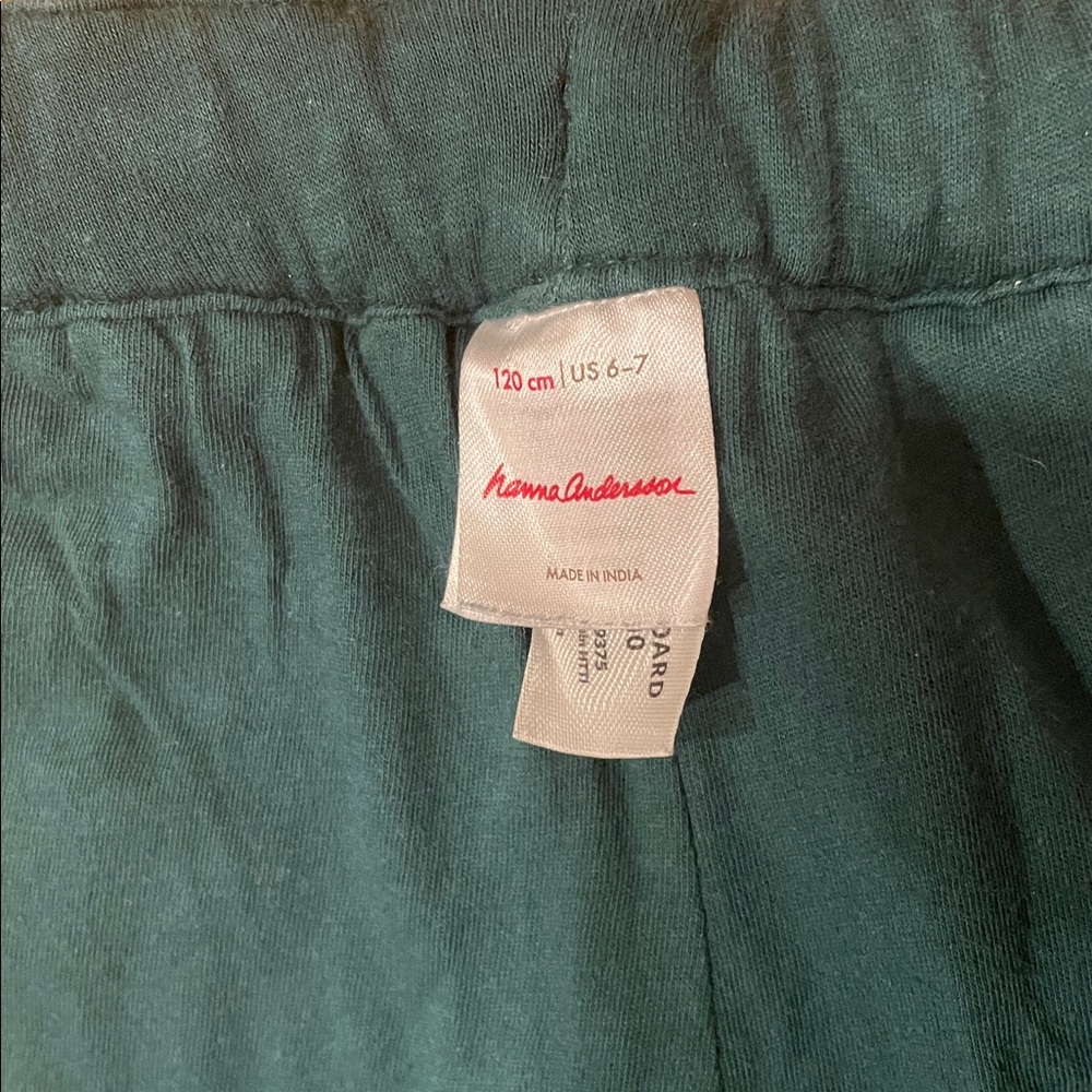 Hanna Andersson Corduroy Pants Forest Green Evergreen Tree Adjustable size 6/7 - Picture 6 of 7